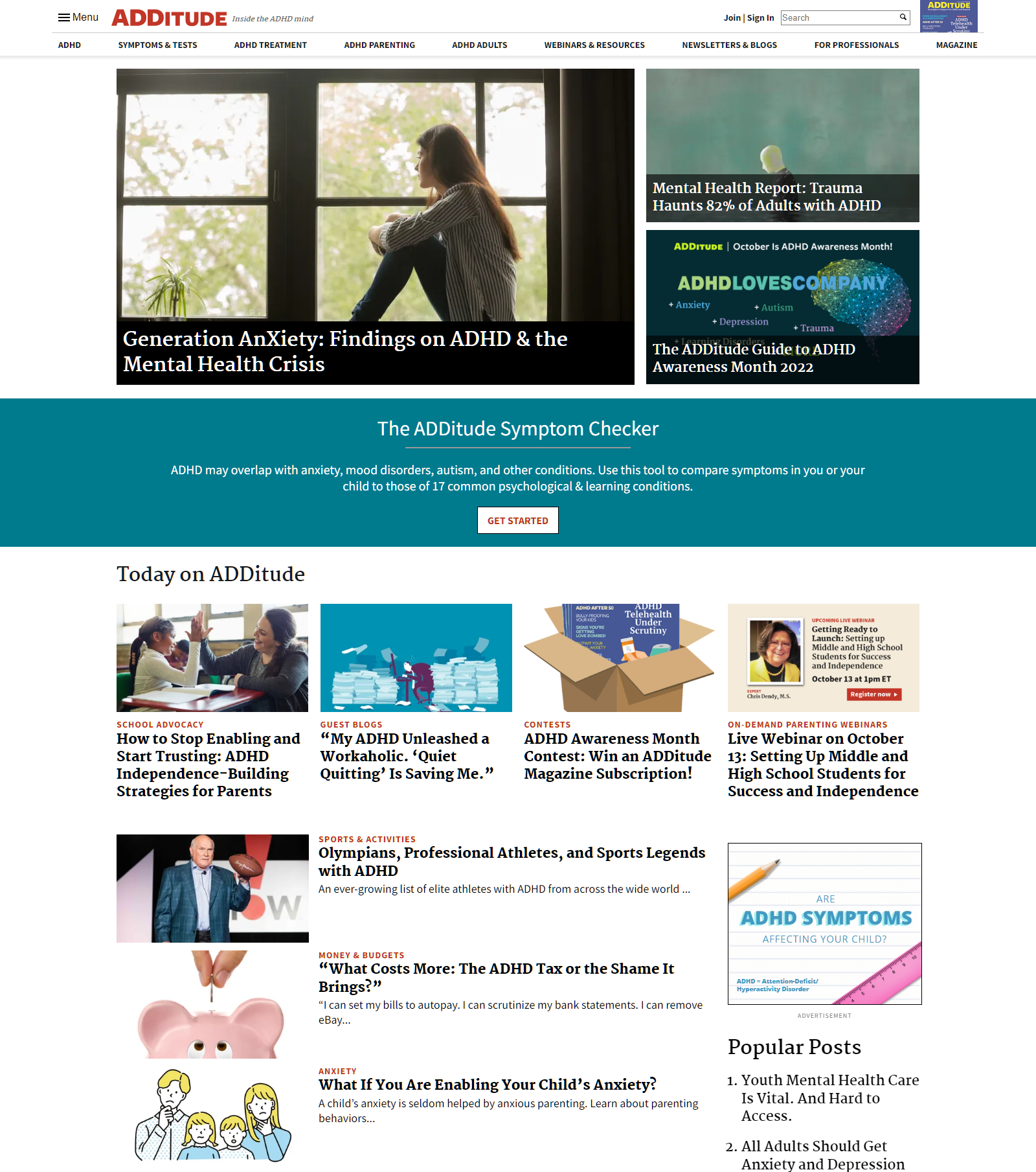 ADDitude Website